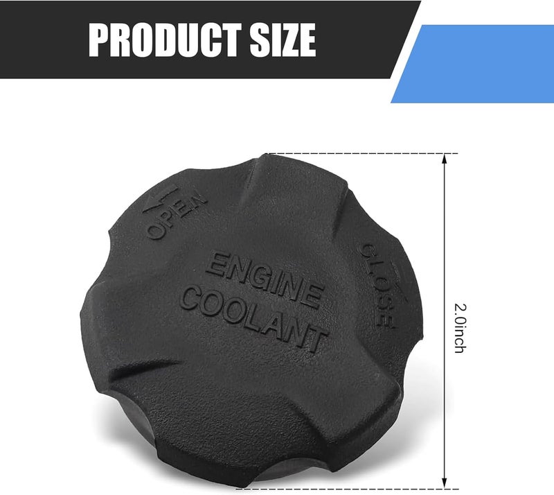 CyperFair Car Radiator Water Tank Cap, Sealed Heat-resistant Engine Coolant Reservoir Cap, Coolant Tank Seal Replacement Part, Compatible with Kia Santa Fe 2544126100 (Black) - Image 2
